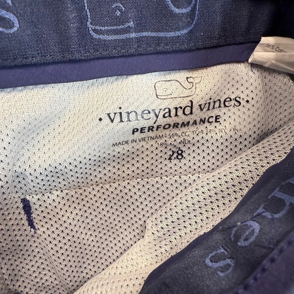 Vineyard Vines Performance Shorts‎ Mens Size 28 Navy Blue Golf Casual - Picture 4 of 9